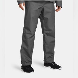 Under Armour 1369255-012 Men's Sz 4XL Gray UA Stormproof Lined Rain Pants $130
